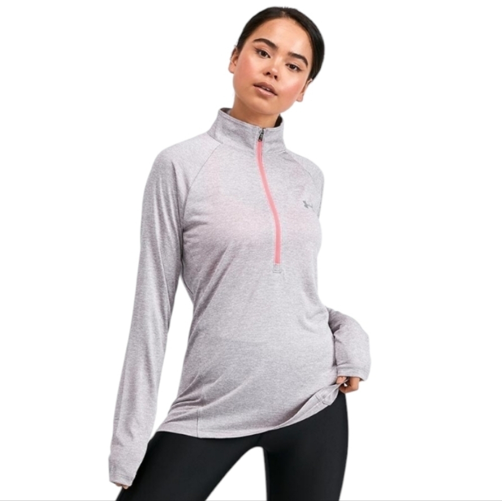 Under Armour Womens 1/2 Zip‎ Activewear Heat Gear Sweater Size M